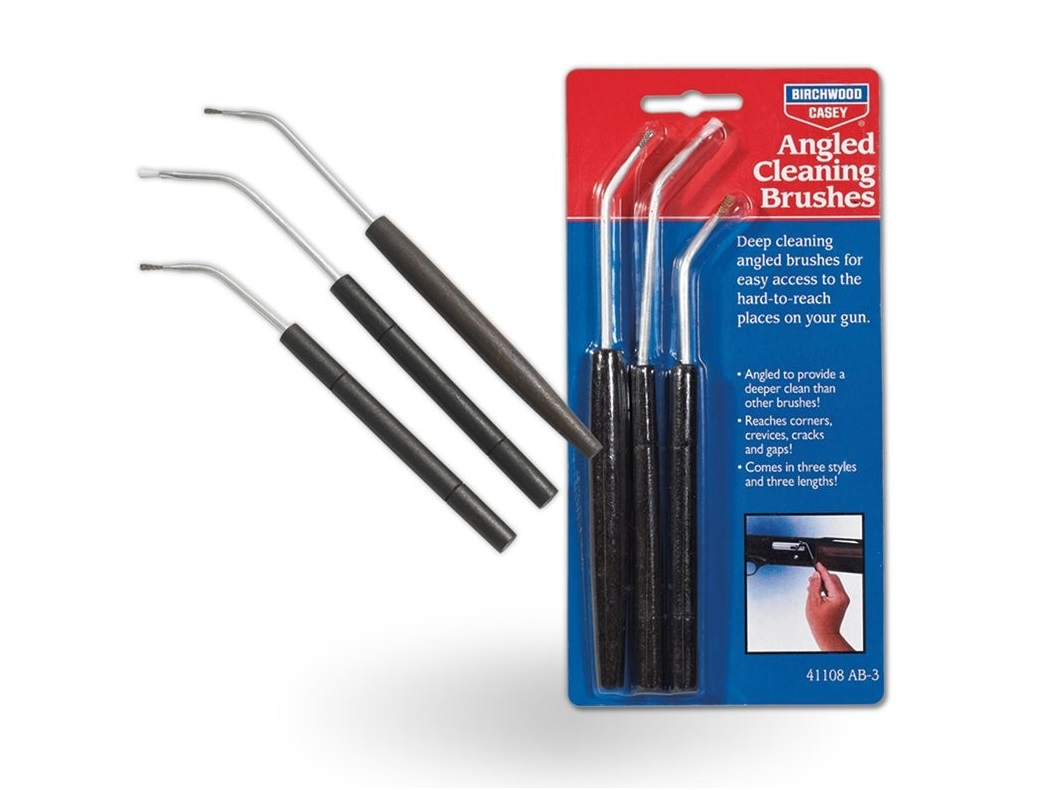 Birchwood Casey ANGLED CLEANING BRUSHES Reiniging Borstel Set inhoud 3 stuks